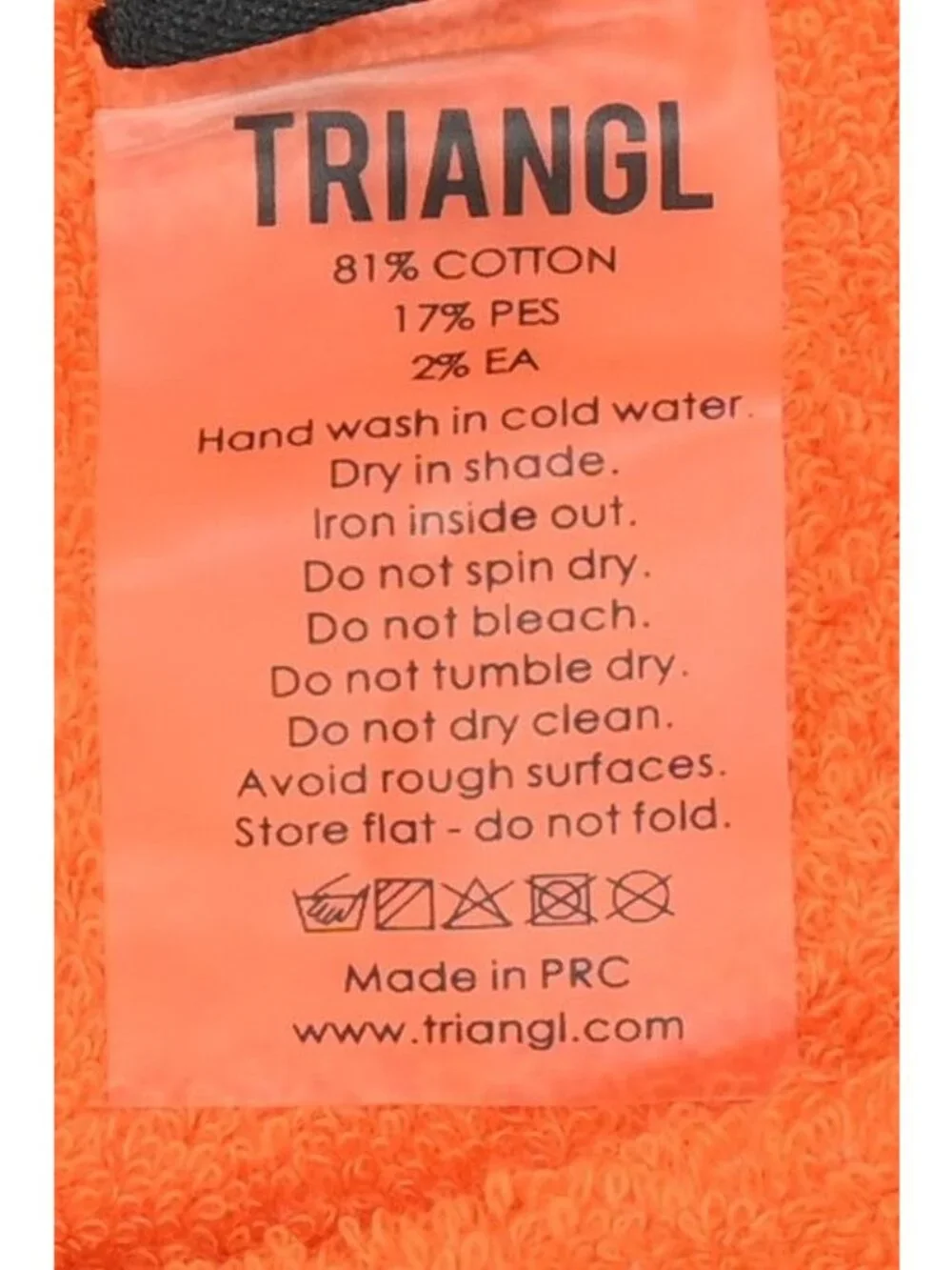 Triangl Swimwear Terry Bikini Bottoms in Orange